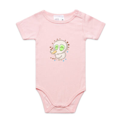 No wash hand, Don't Touch me - Baby Mini One Piece  Thumbnail