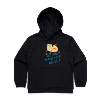 Be A Hand Wash Reminder , Kiwibird - Kids Hoodie Thumbnail